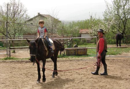 Томи язди кобилата Лизи